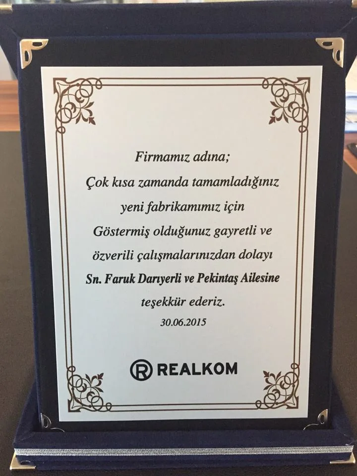 Realkom 2. bina inşaatı tamamlandı